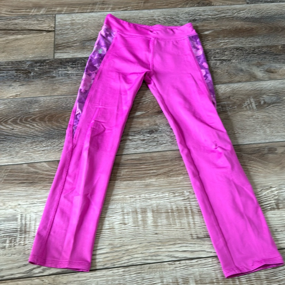 Under Armour Girls Pink Leggings Size 6